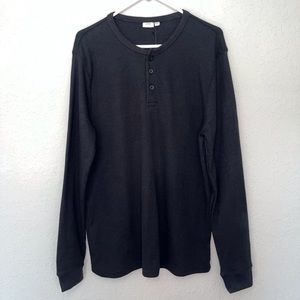 NWT Onia mens cotton textured knit polo,  deep navy, size XL